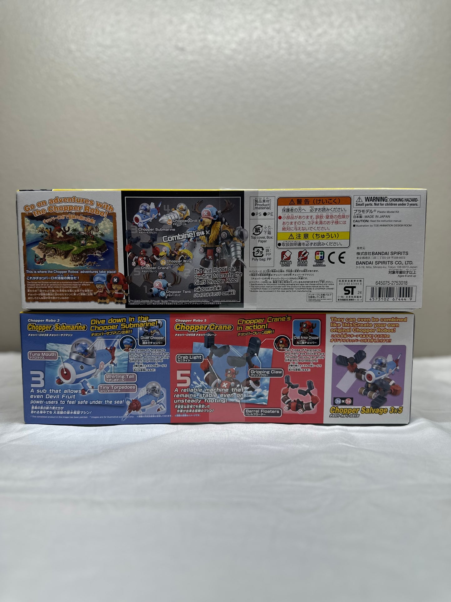 One Piece Chopper Submarine Robot 3 and Chopper Crane Robot 5 Model Kit