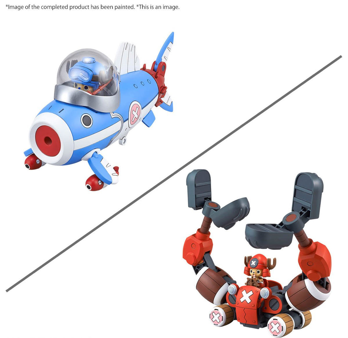 One Piece Chopper Submarine Robot 3 and Chopper Crane Robot 5 Model Kit